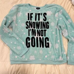 Rue21 Mint Green Snowflake Sweater